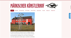 Desktop Screenshot of maerkischer-kuenstlerhof.de