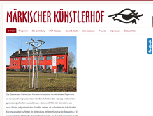 Tablet Screenshot of maerkischer-kuenstlerhof.de